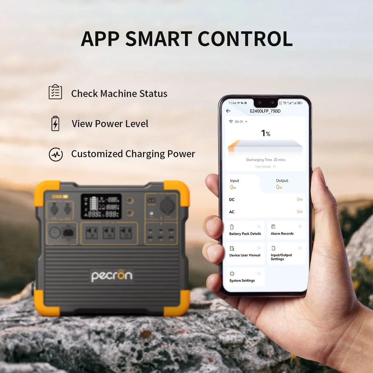 Pecron E2400 LFP Portable Power Station – 2400W LiFePO4 Battery for RVs, Camping, & Emergency Backup - RVPowerEssentials.com - RVPowerEssentials.com