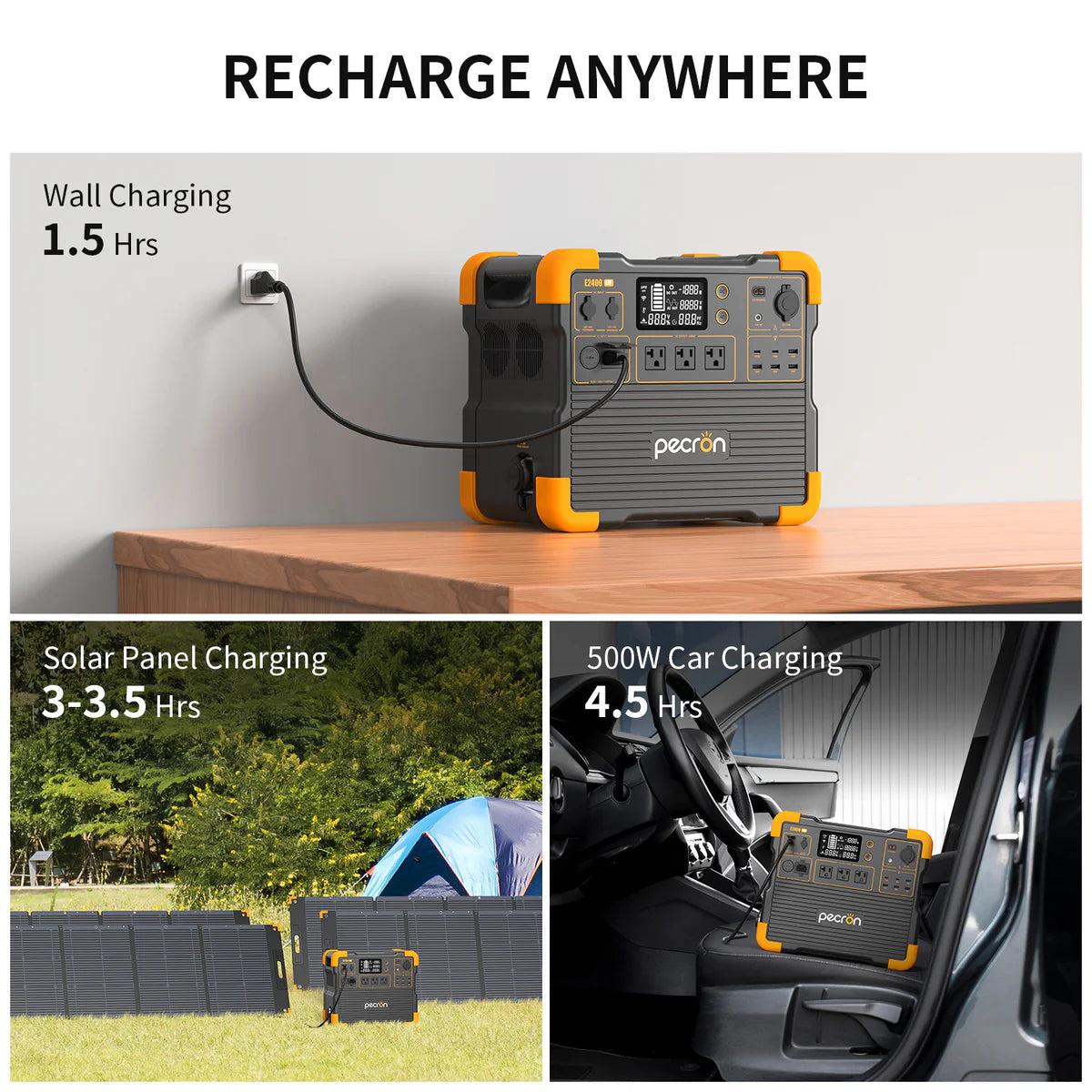 Pecron E2400 LFP Portable Power Station – 2400W LiFePO4 Battery for RVs, Camping, & Emergency Backup - RVPowerEssentials.com - RVPowerEssentials.com
