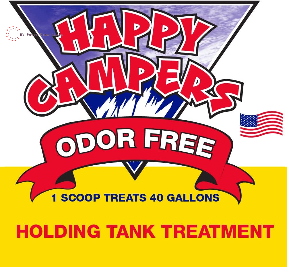 Happy Campers RV Toilet Treatment 18 - Extra Strength Odor Eliminator for Black and Gray Holding Tanks - RVPowerEssentials.com