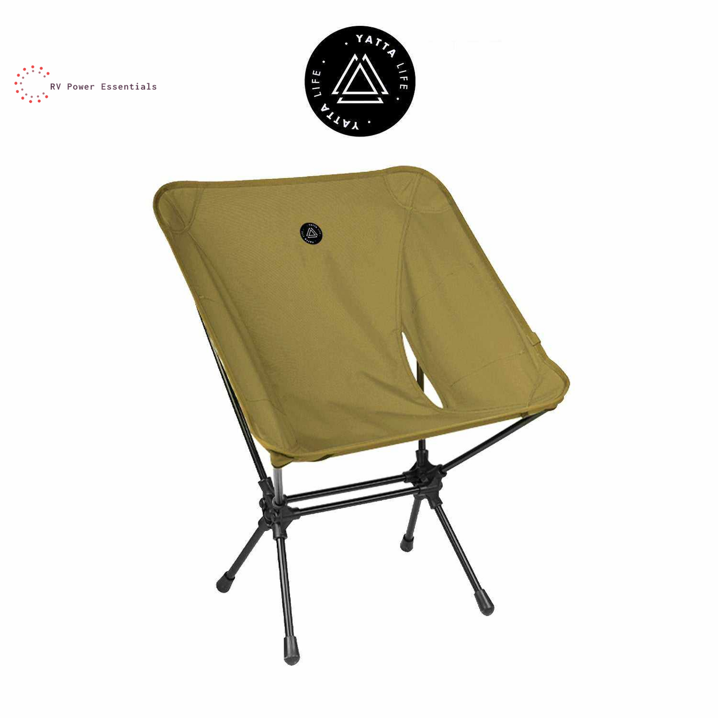 Low Back Ultralight Folding Camping Chair with Storage Pouch - Lightweight & Durable - RVPowerEssentials.com