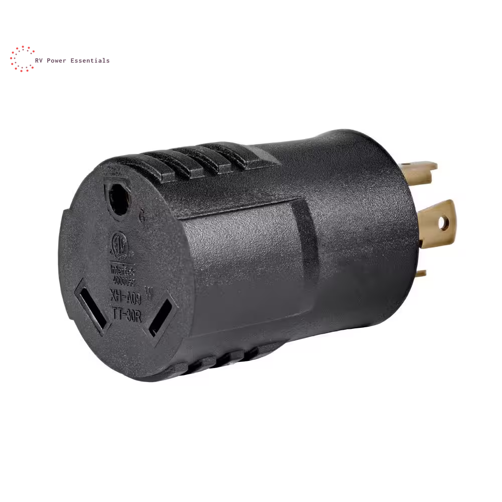 30 Amp Generator to RV Power Adapter,4-Prong 125/250V Male Locking Plug to Run 30A RV Camper Trailer - NEMA L14-30P to TT-30R RV Extension Cord,30 Amp 125V RV Outlet,STW10/3,12-inch