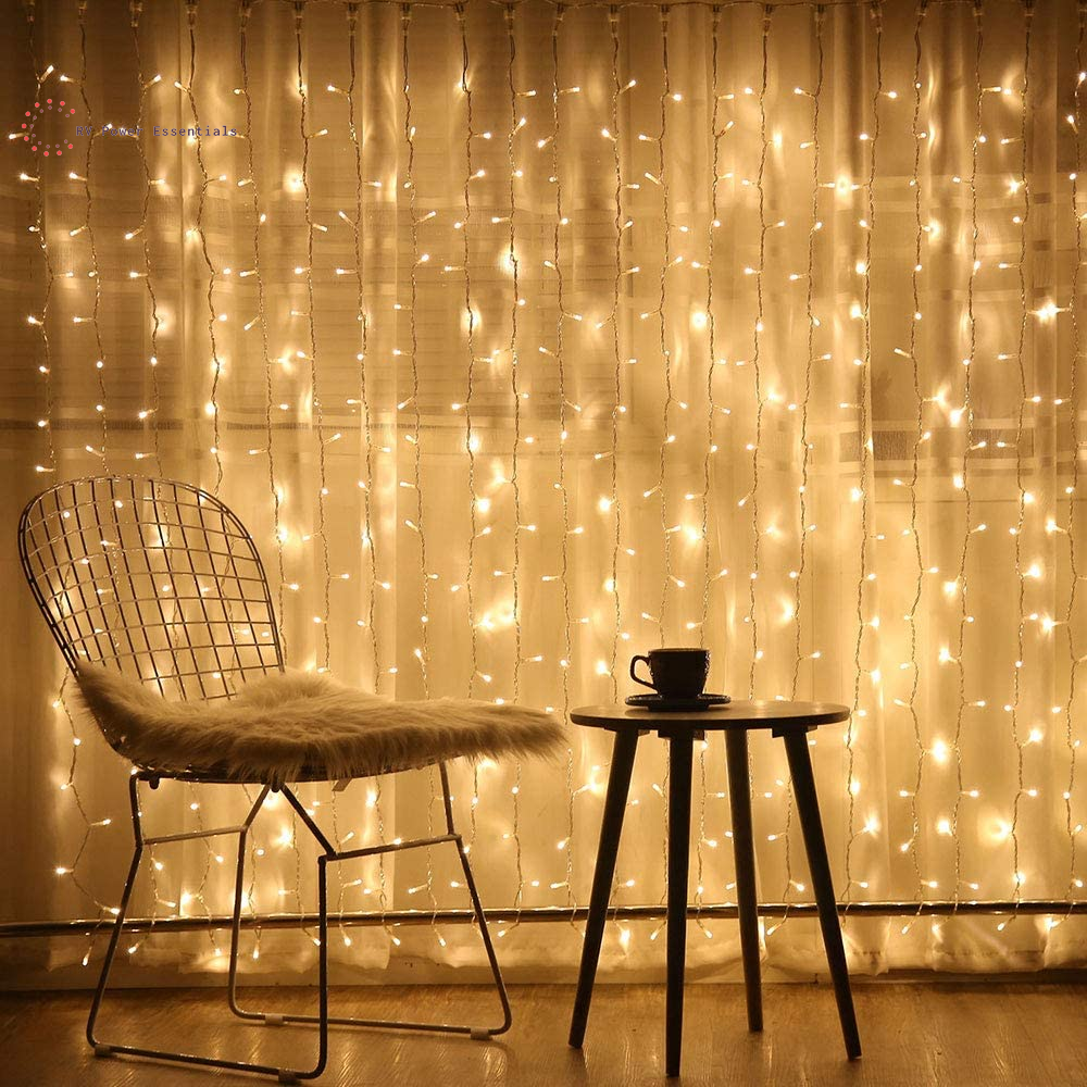 Brightown LED Curtain String Lights – Waterproof Hanging Lights with Remote & Timer, 8 Modes – RV Power Essentials