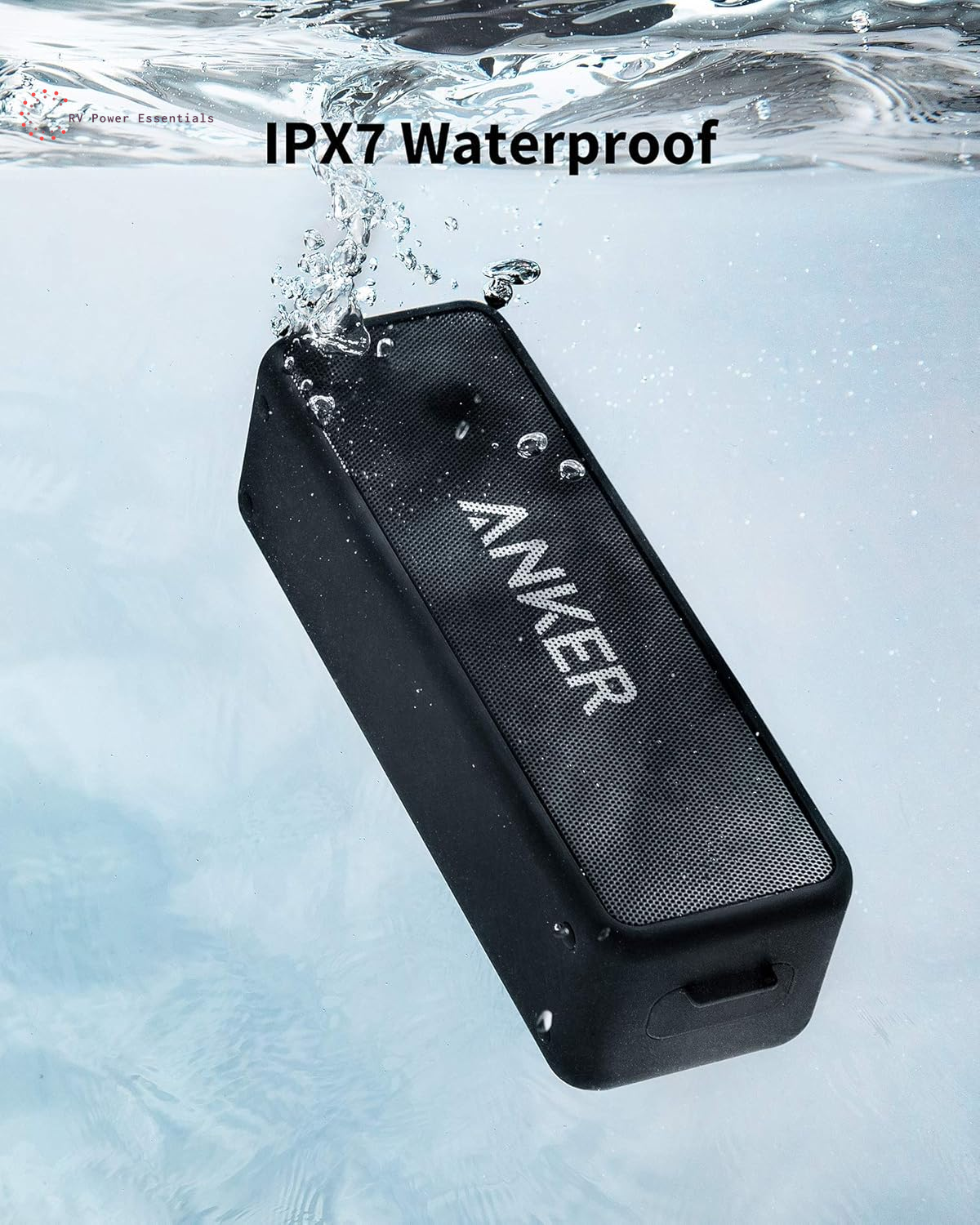 Anker Soundcore 2 Portable Bluetooth Speaker with Stereo Sound, Bluetooth 5, Bassup, IPX7 Waterproof, 24-Hour Playtime, Wireless Stereo Pairing, Speaker for Home, Outdoors, Travel