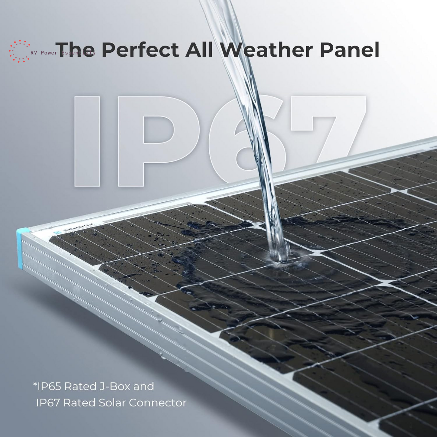 Renogy Solar Panel 100 Watt 12 Volt, High-Efficiency Monocrystalline PV Module Power Charger for RV Marine Rooftop Farm Battery and Other Off-Grid Applications, RNG-100D-SS, Single 100W