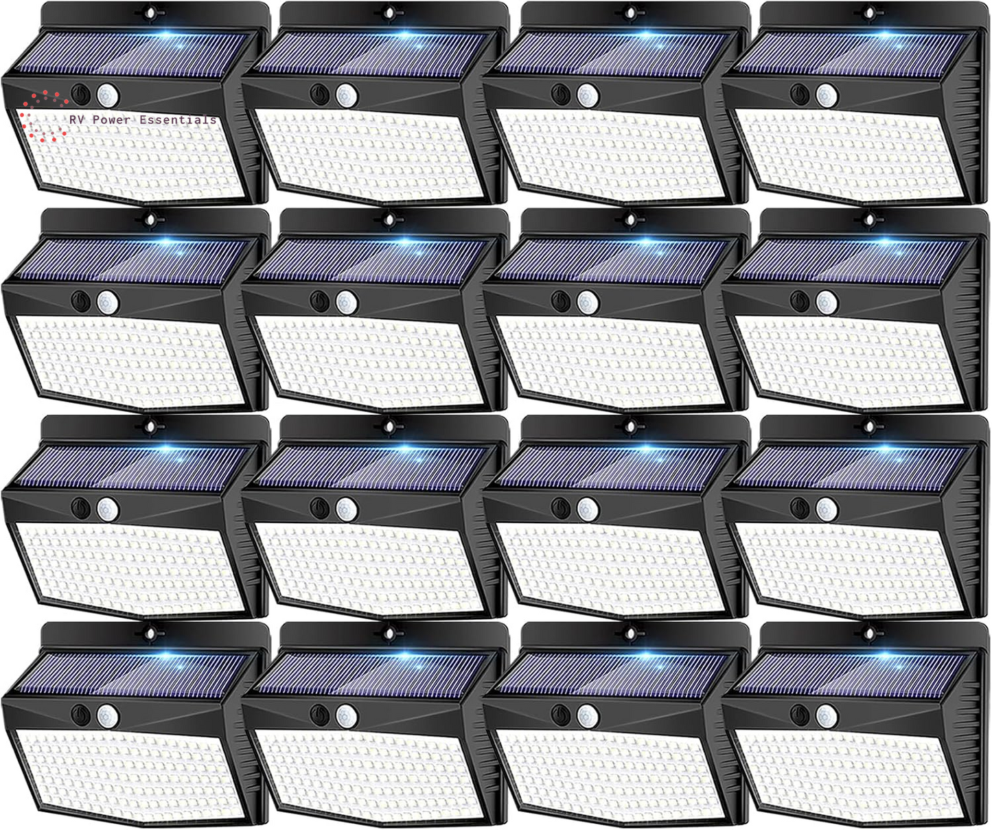 6-Pack Solar-Powered Motion Lights | Rugged, Waterproof Outdoor Lighting for RVs, Campsites, Decks & Gardens | 3 Lighting Modes for Safety and Adventure