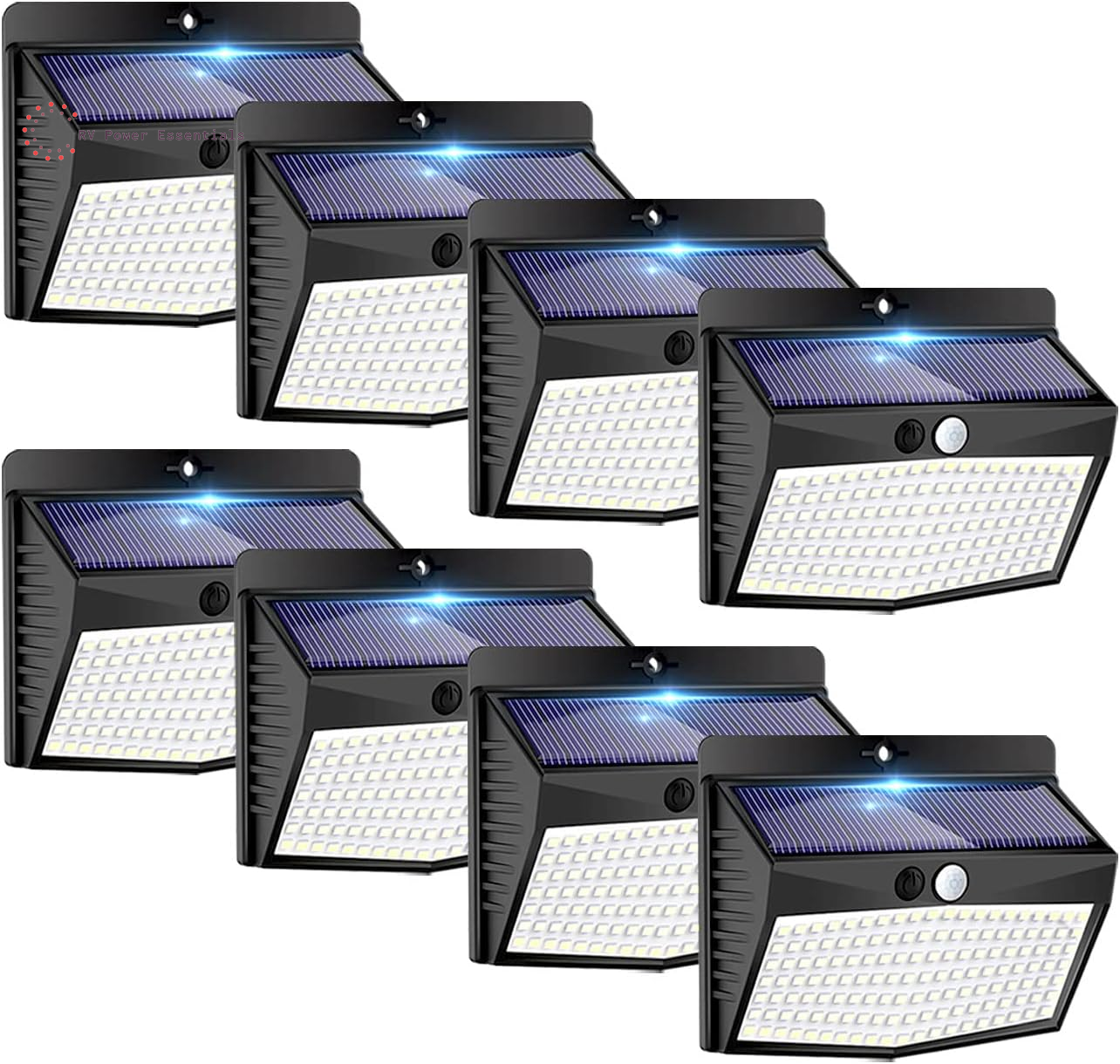 6-Pack Solar-Powered Motion Lights | Rugged, Waterproof Outdoor Lighting for RVs, Campsites, Decks & Gardens | 3 Lighting Modes for Safety and Adventure
