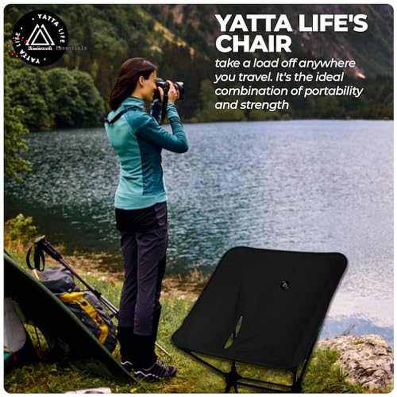 Low Back Ultralight Folding Camping Chair with Storage Pouch - Lightweight & Durable - RVPowerEssentials.com