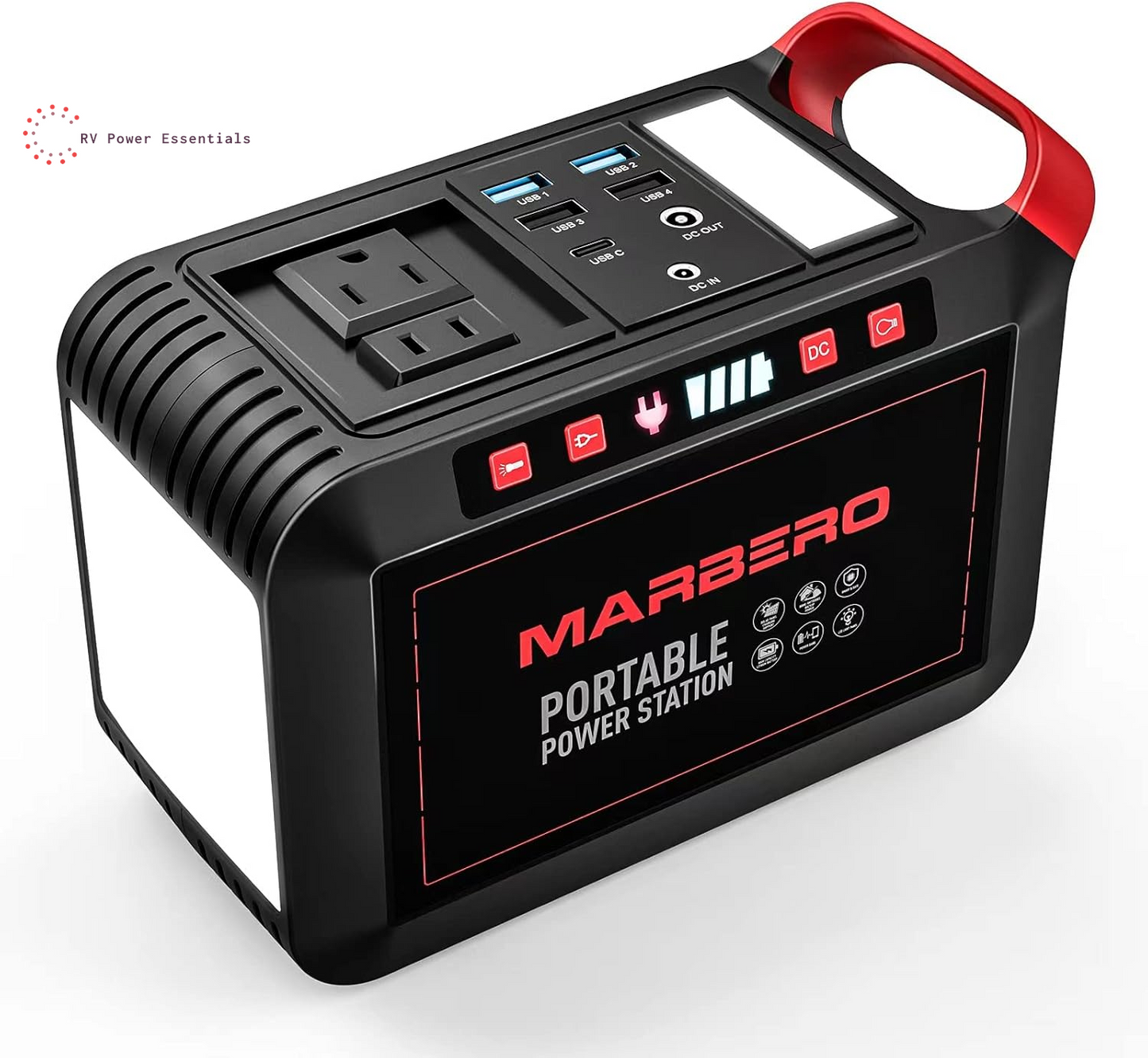 MARBERO Portable Power Station 88Wh - Compact Solar Generator for Outdoor, RV, and Emergency Use - RVPowerEssentials.com