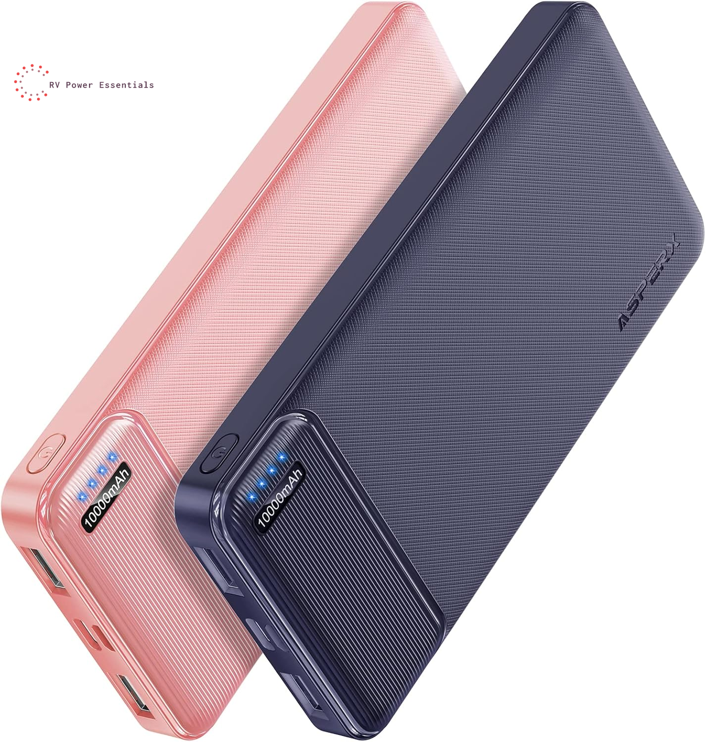 Asperx 2-Pack 10000Mah USB C Output Portable Charger Power Bank Fast Charging, Portable Phone Charger External Battery Pack for Iphone, Samsung, Google LG and Heated Vest
