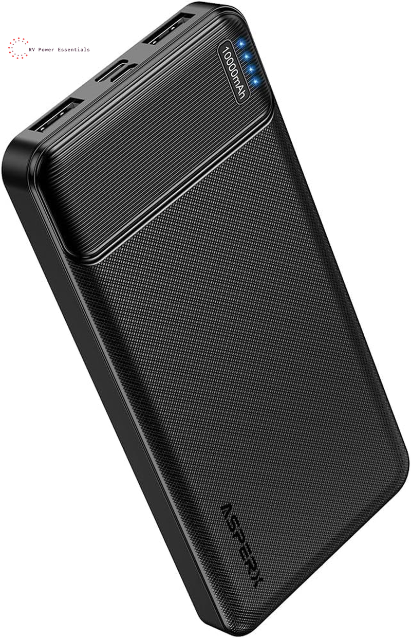 Asperx 2-Pack 10000Mah USB C Output Portable Charger Power Bank Fast Charging, Portable Phone Charger External Battery Pack for Iphone, Samsung, Google LG and Heated Vest