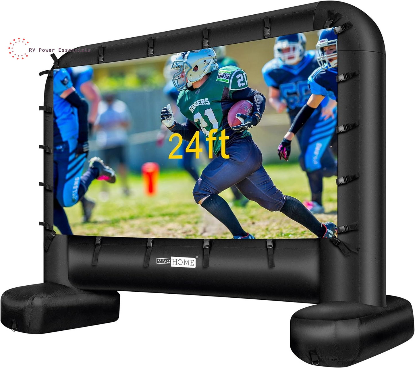 VIVOHOME 16FT Inflatable Outdoor Movie Screen – Mega Blow-Up Projector Screen with Carry Bag
