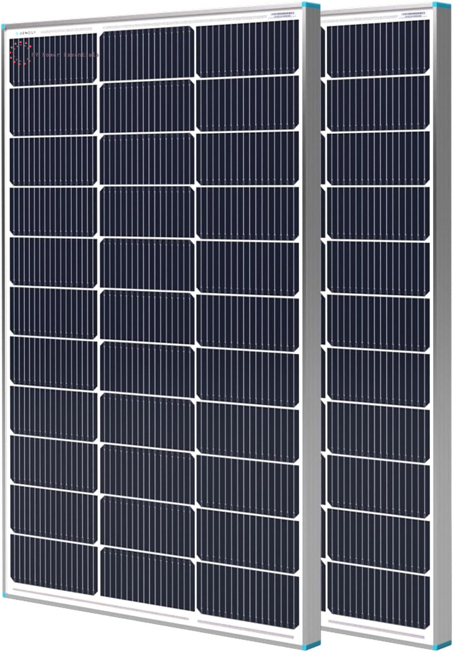 Renogy Solar Panel 100 Watt 12 Volt, High-Efficiency Monocrystalline PV Module Power Charger for RV Marine Rooftop Farm Battery and Other Off-Grid Applications, RNG-100D-SS, Single 100W