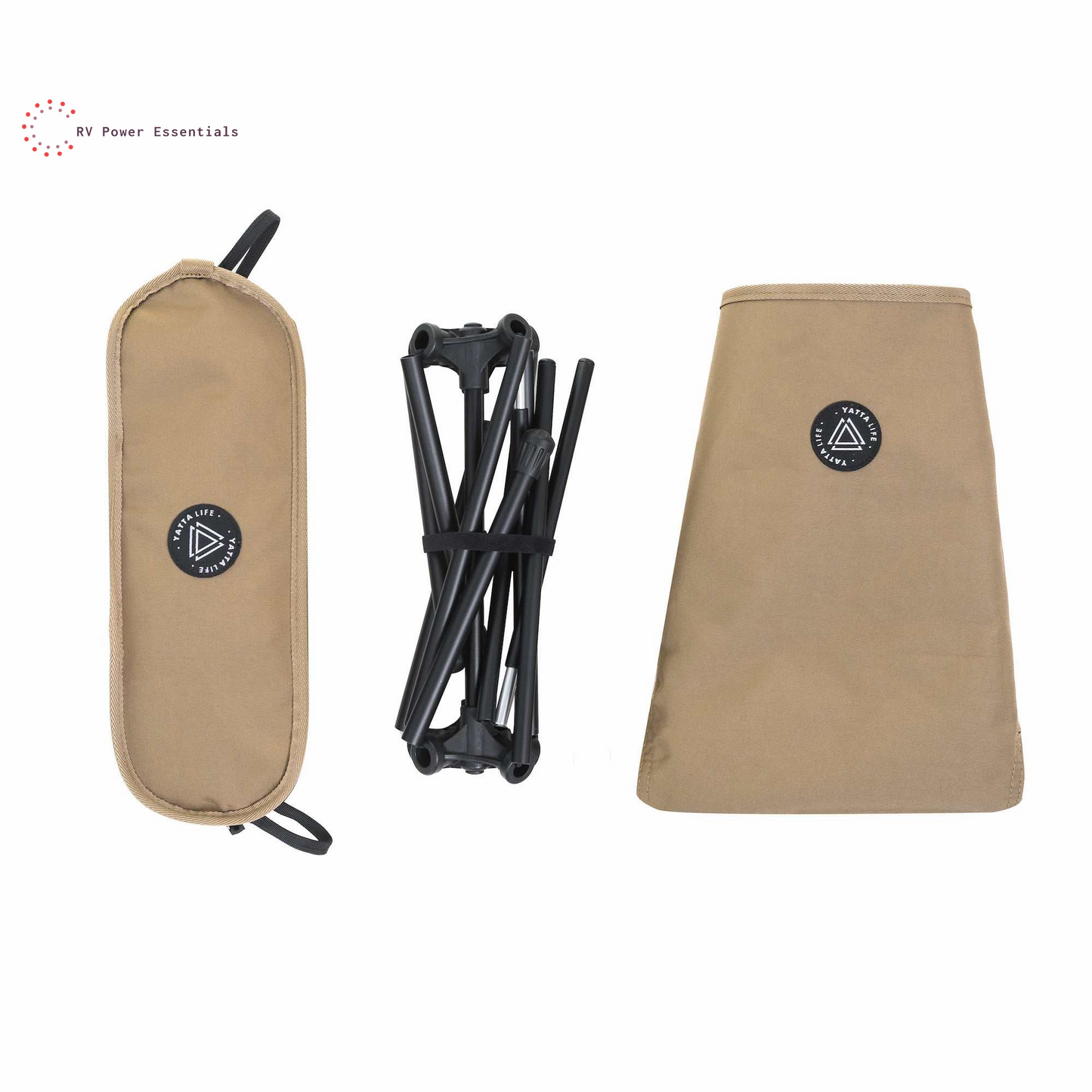 Low Back Ultralight Folding Camping Chair with Storage Pouch - Lightweight & Durable - RVPowerEssentials.com