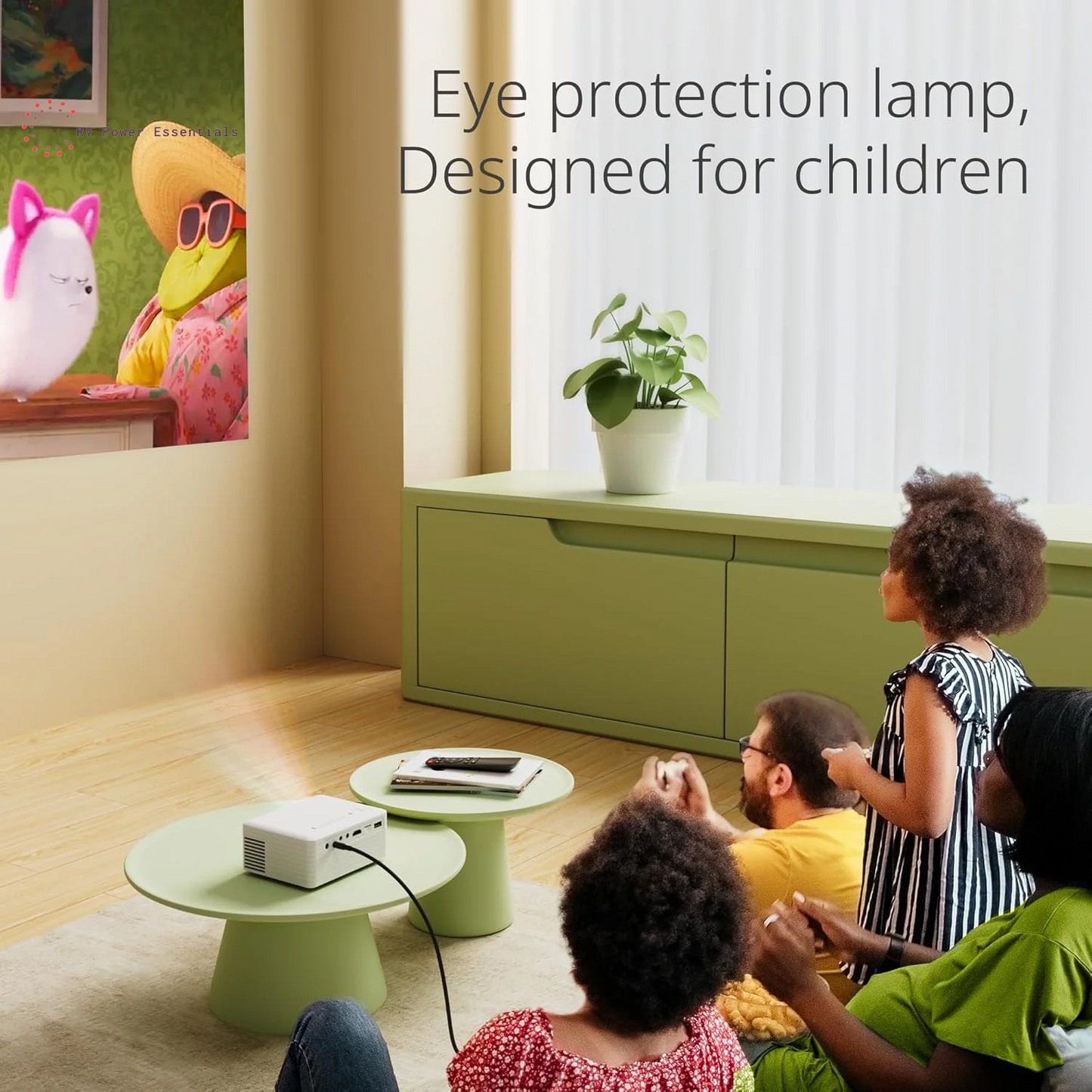 Yoton YT Mini Projector – 1080P Full HD, WiFi & Bluetooth, Portable LCD Home Theater