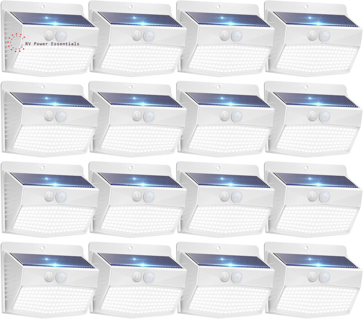 6-Pack Solar-Powered Motion Lights | Rugged, Waterproof Outdoor Lighting for RVs, Campsites, Decks & Gardens | 3 Lighting Modes for Safety and Adventure