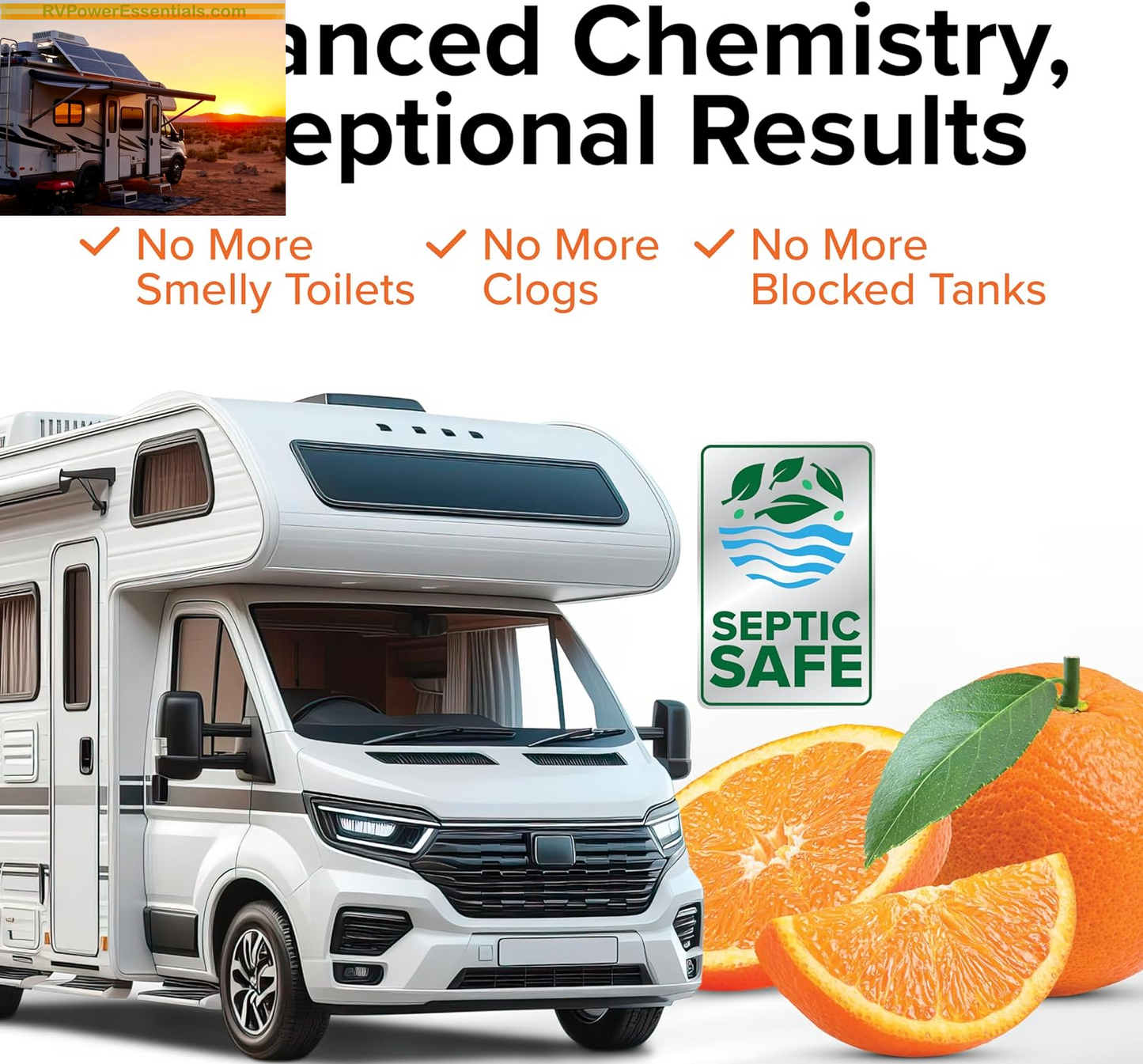 Camco TST MAX RV Toilet Treatment Drop-Ins – Odor Control & Waste Breakdown – RV Power Essentials