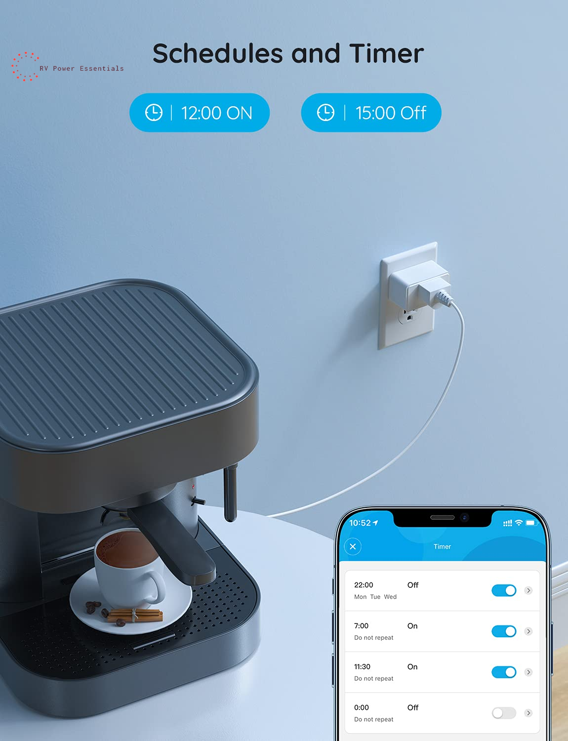 Govee Smart Plug with Energy Monitoring, WiFi Bluetooth Plug Work with Alexa and Google Assistant, 15A Smart Outlets with Timer & Group Controller, No Hub Required, ETL&FCC Certified for Home, 4 Pack