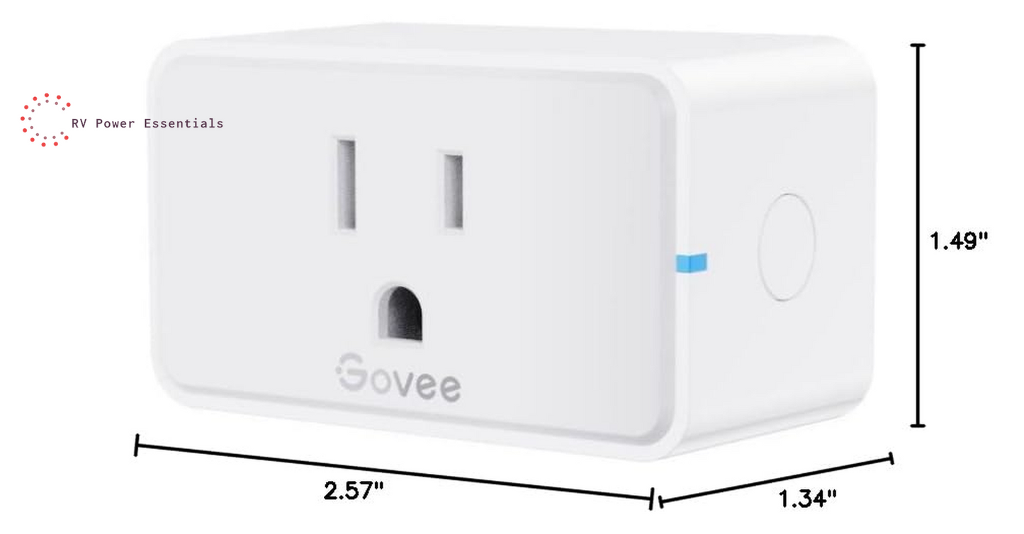 Govee Smart Plug with Energy Monitoring, WiFi Bluetooth Plug Work with Alexa and Google Assistant, 15A Smart Outlets with Timer & Group Controller, No Hub Required, ETL&FCC Certified for Home, 4 Pack