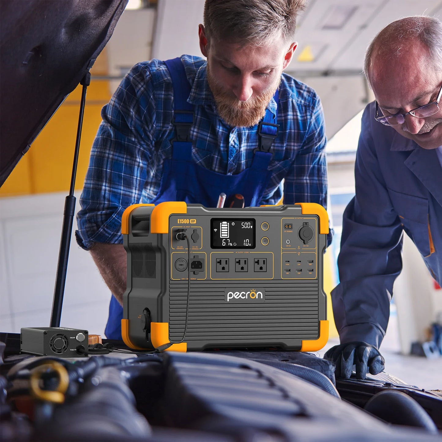 PECRON 500W Car Charger DC1242-500 for Cars, Rvs, Trucks, Etc.