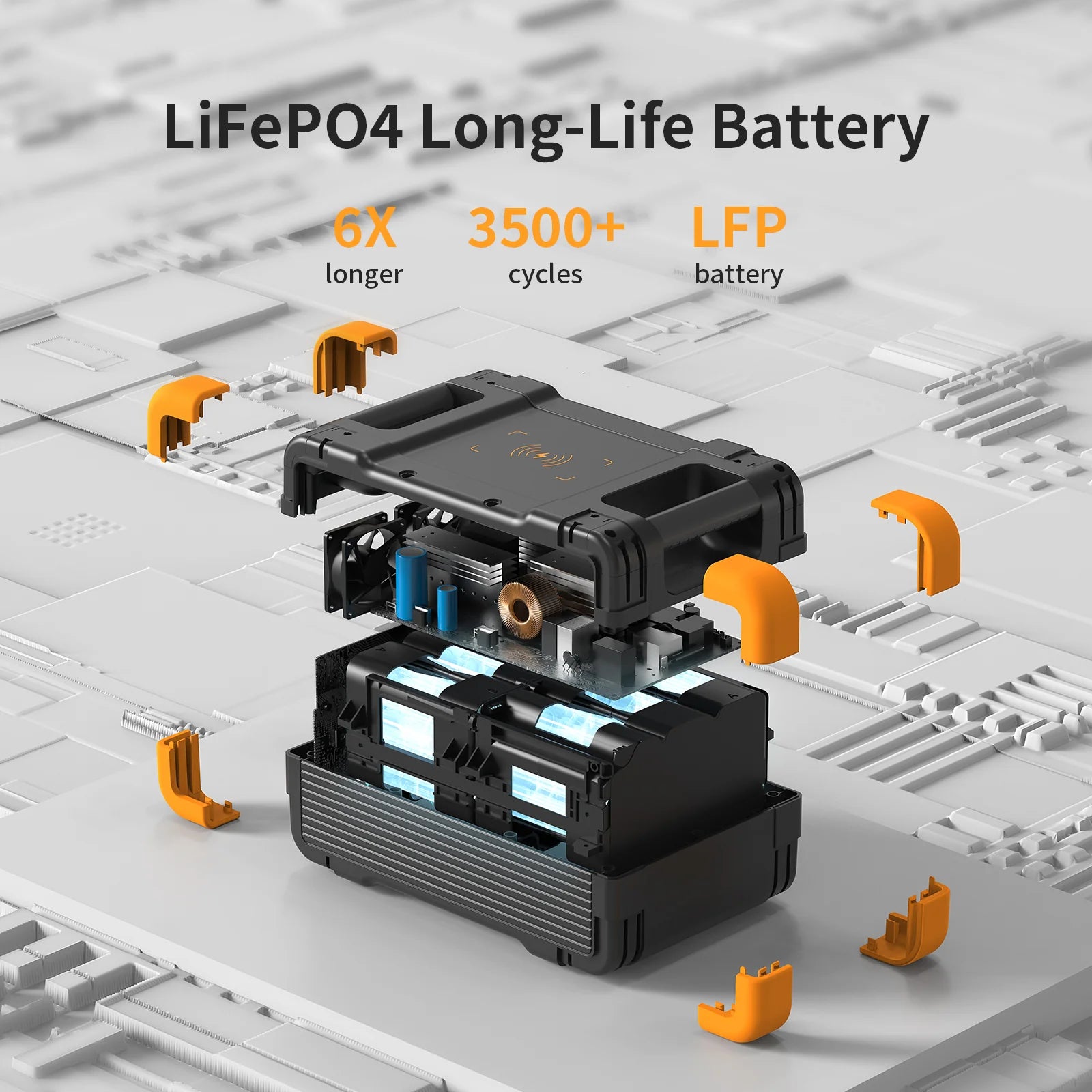PECRON E1500LFP Expandable Portable Power Station 2200W 1536Wh