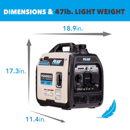 4000-Watt Super Quiet Gas Powered Inverter Generator with CO Sentry