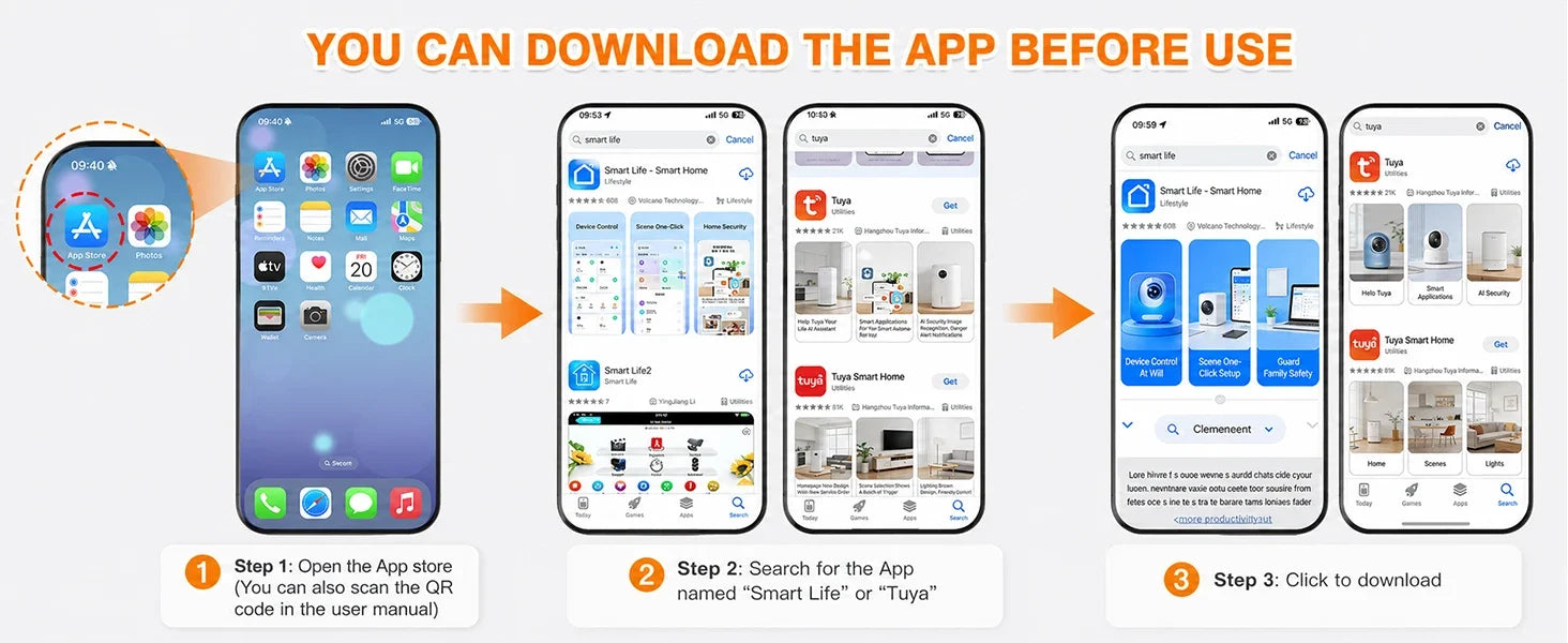 App download instructions for smart RV surge protector Bluetooth monitoring