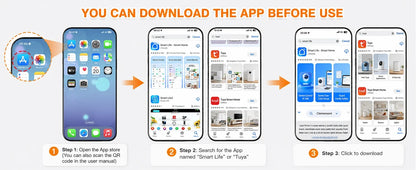 App download instructions for smart RV surge protector Bluetooth monitoring