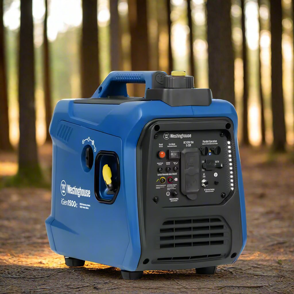 1,500-Watt Gas Powered Portable Inverter Generator with Recoil Start and Quiet Technology