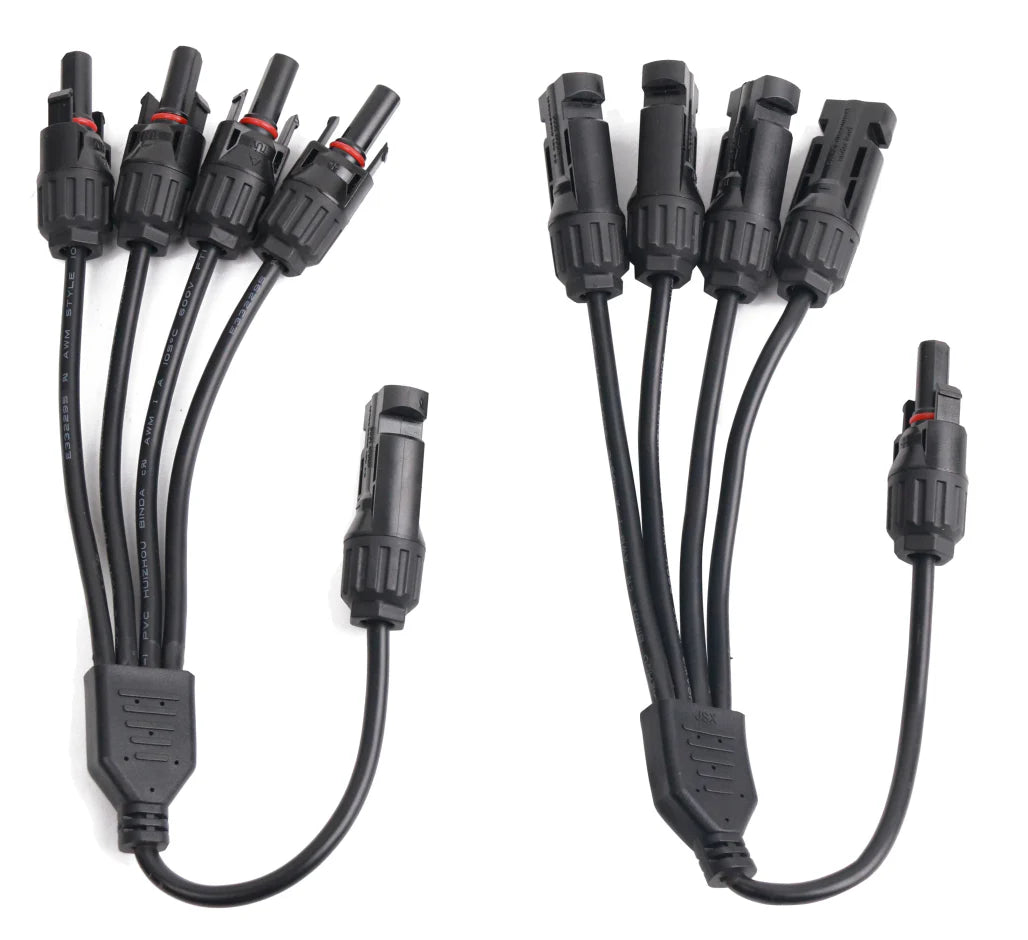 PECRON 5-PIN 1 to 4 Y BRANCH MC4 PARALLEL CABLE