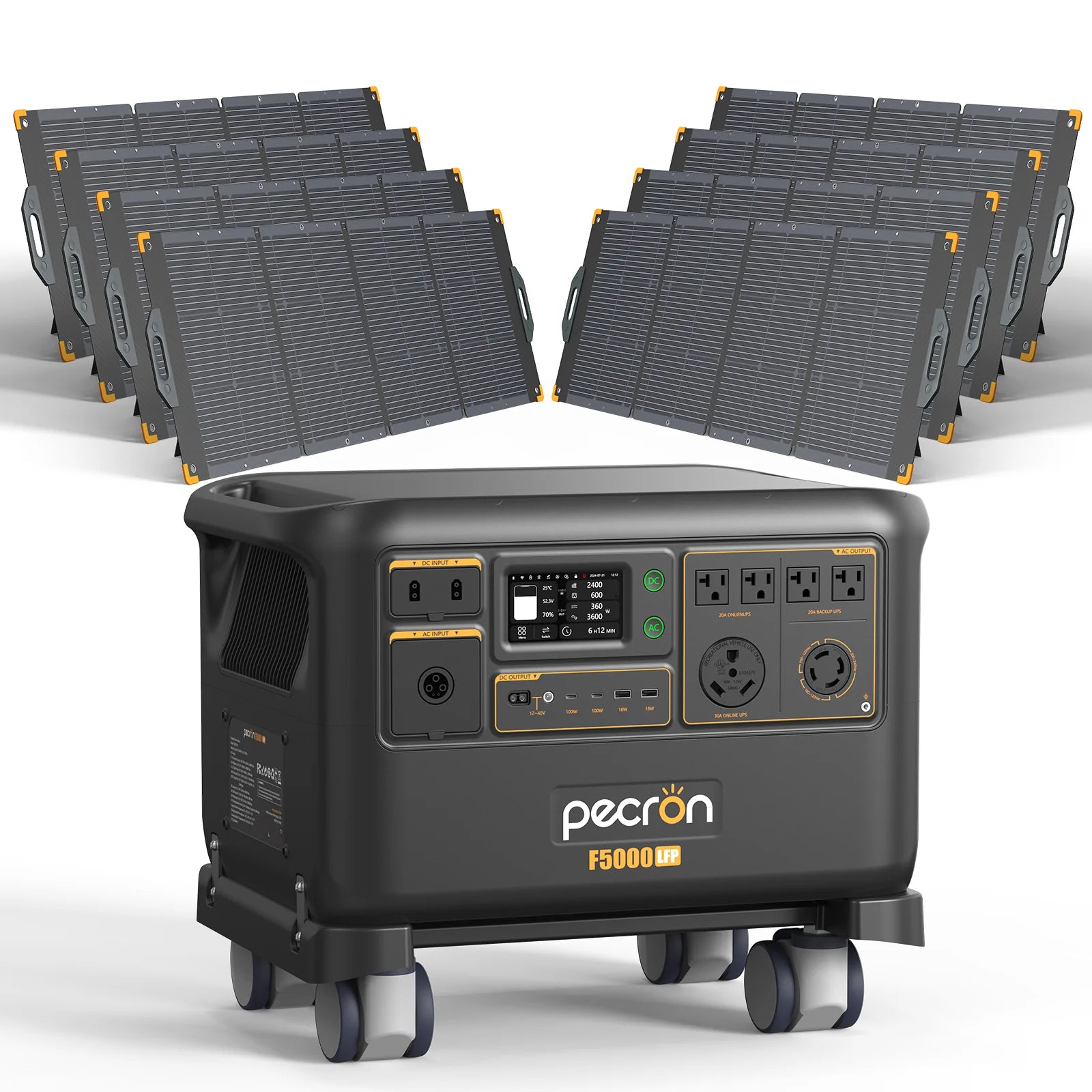 PECRON F5000LFP Portable Power Station 7200W 5120Wh 120V/240V PRE-ORDER