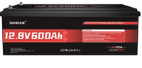 DUMFUME 12V 600Ah LiFePO4 Battery — Maximum Standalone Storage