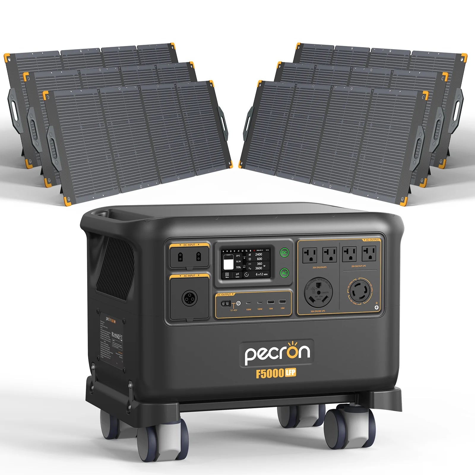 PECRON F5000LFP Portable Power Station 7200W 5120Wh 120V/240V PRE-ORDER