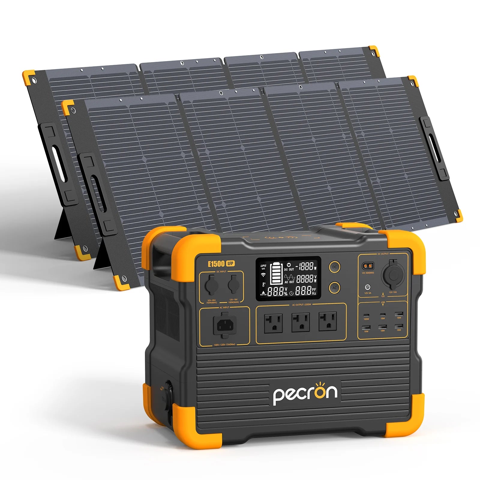 PECRON E1500LFP Expandable Portable Power Station 2200W 1536Wh