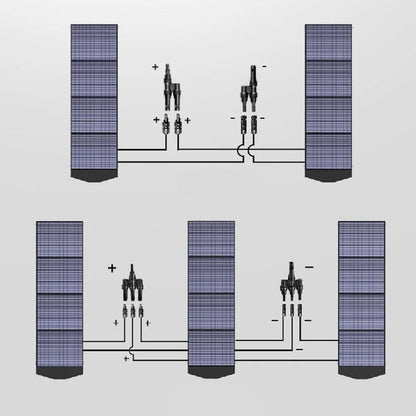 200W 18V 11A Foldable Solar Panel Kit for Camping, with MC4 Output, Adjustable Kickstand, IP66 Waterproof, Portable Solar Generator Charger for Power Station RV Campers off Grid