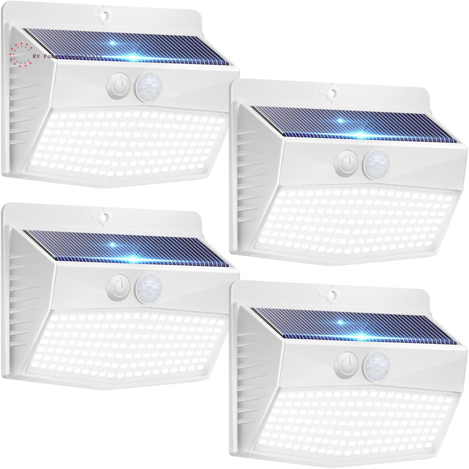 6-Pack Solar-Powered Motion Lights | Rugged, Waterproof Outdoor Lighting for RVs, Campsites, Decks & Gardens | 3 Lighting Modes for Safety and Adventure