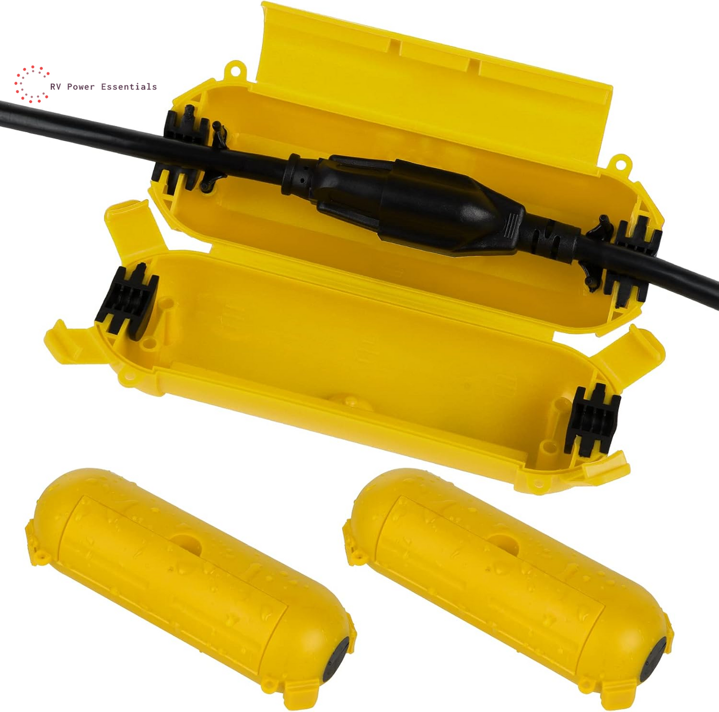 Flemoon Outdoor Waterproof Extension Cord Safety Cover [3/6/9 Pack] – Heavy-Duty Weatherproof Plug & Outlet Protector for RVs, Outdoor Power & Holiday Lighting
