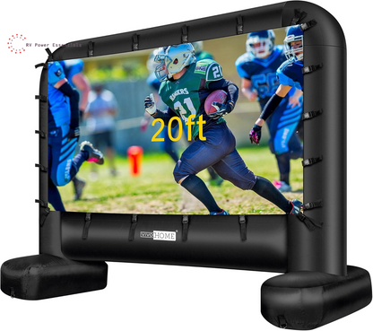 VIVOHOME 16FT Inflatable Outdoor Movie Screen – Mega Blow-Up Projector Screen with Carry Bag