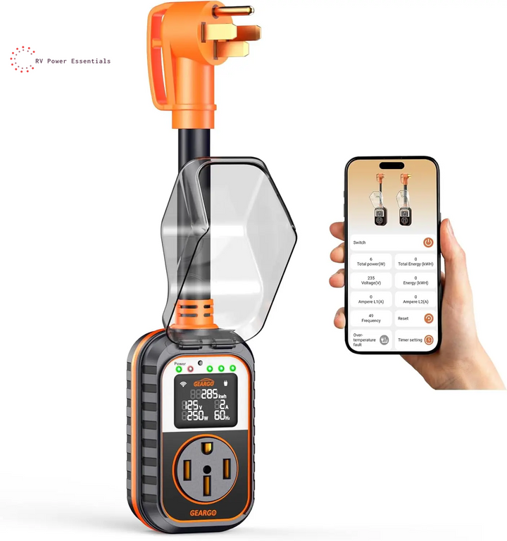 50A Smart RV Surge Protector with Bluetooth Monitoring | 18,000J