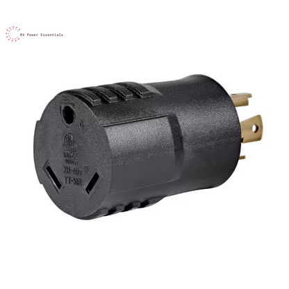 30 Amp Generator to RV Power Adapter,4-Prong 125/250V Male Locking Plug to Run 30A RV Camper Trailer - NEMA L14-30P to TT-30R RV Extension Cord,30 Amp 125V RV Outlet,STW10/3,12-inch