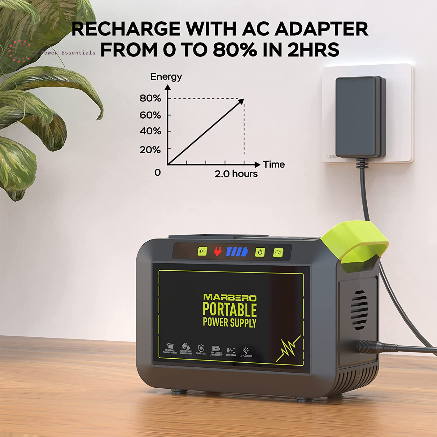 MARBERO Portable Power Station 88Wh - Compact Solar Generator for Outdoor, RV, and Emergency Use - RVPowerEssentials.com 