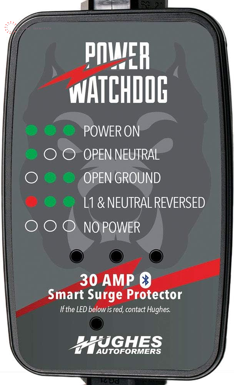 Power Watchdog PWD30, Bluetooth Surge Protector, 30 Amp, Portable, 14 Inch