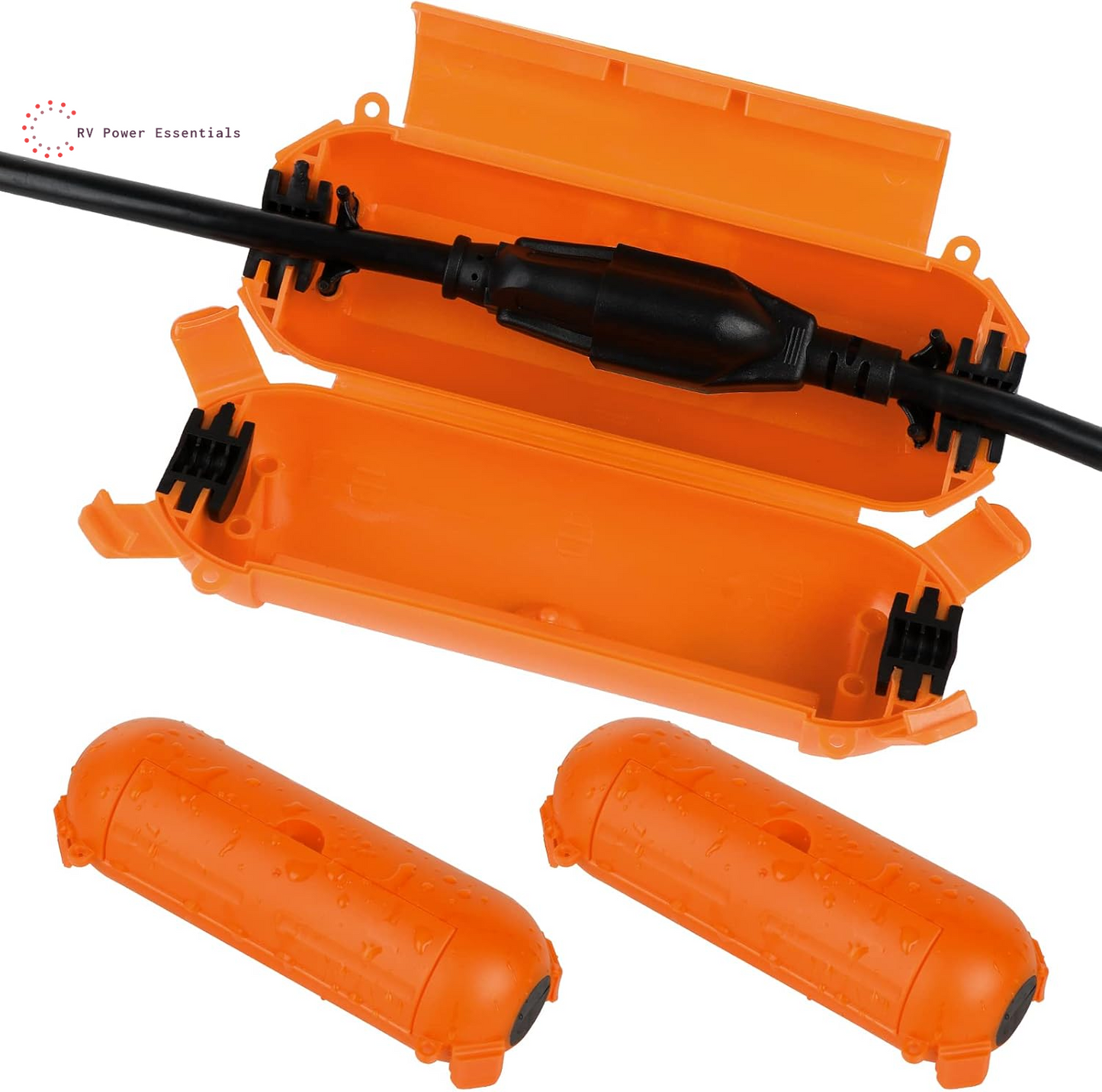 Flemoon Outdoor Waterproof Extension Cord Safety Cover [3/6/9 Pack] – Heavy-Duty Weatherproof Plug & Outlet Protector for RVs, Outdoor Power & Holiday Lighting