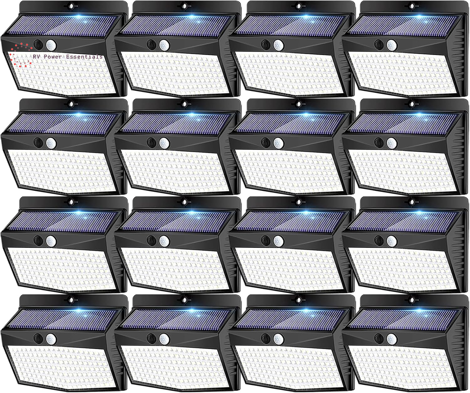 6-Pack Solar-Powered Motion Lights | Rugged, Waterproof Outdoor Lighting for RVs, Campsites, Decks & Gardens | 3 Lighting Modes for Safety and Adventure