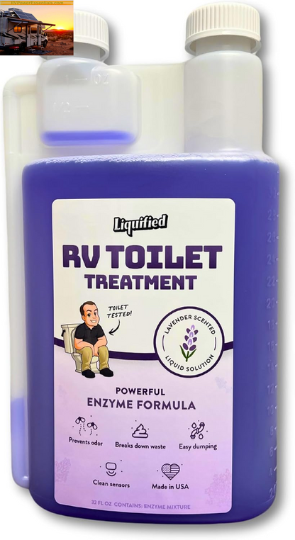 Liquified RV Toilet Treatment - Black Holding Tank Digester - Odor Eliminator - Orange Scent - Matts RV Reviews (Orange, 16Oz)