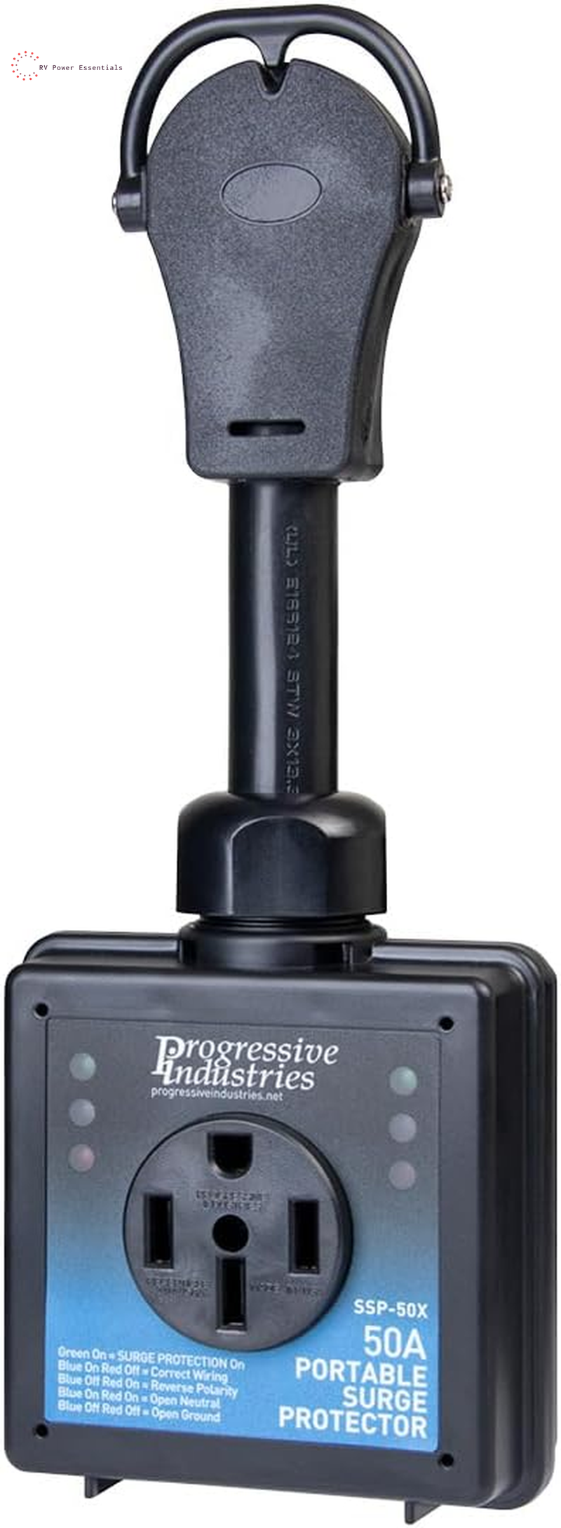 Progressive Industries SSP-30XL Portable RV Smart Surge Protector, Black, 30 Amp