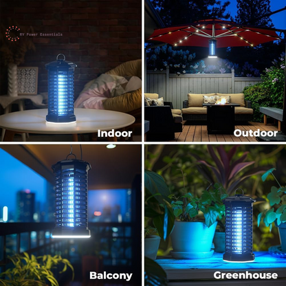 YISSVIC Bug Zapper Outdoor Indoor Waterproof Electric Mosquito Lamp Fly Zapper Killer Effective 4200V Plug in for Home Patio Office Courtyard