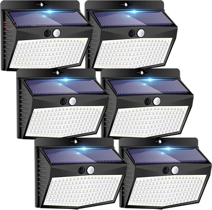 6-Pack Solar-Powered Motion Lights | Rugged, Waterproof Outdoor Lighting for RVs, Campsites, Decks & Gardens | 3 Lighting Modes for Safety and Adventure