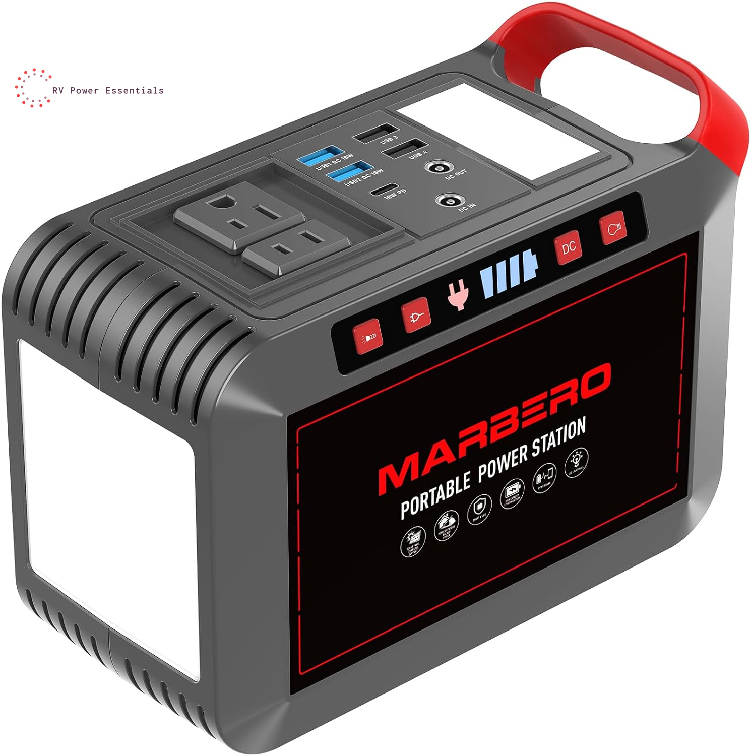 MARBERO Portable Power Station 88Wh - Compact Solar Generator for Outdoor, RV, and Emergency Use - RVPowerEssentials.com 