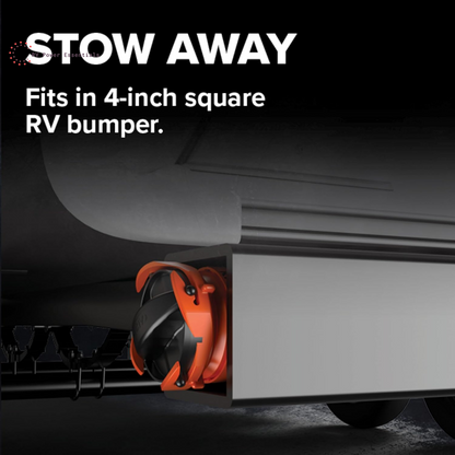 Camco RhinoFLEX 15-Foot RV Sewer Hose Kit with Clear Elbow & 4-in-1 Adapter – Heavy-Duty Flexible RV Dump Hose System