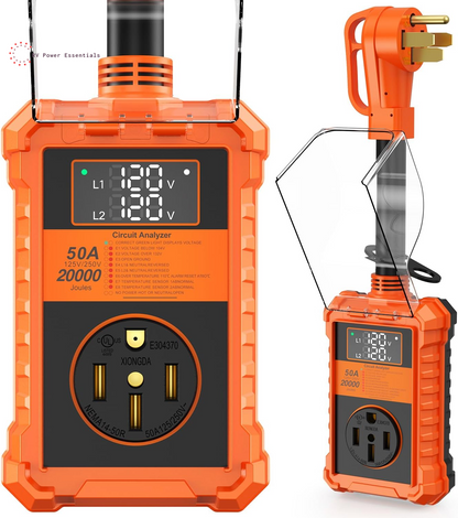 30A/50A High-Joule RV Surge Protector with LED Circuit Analyzer